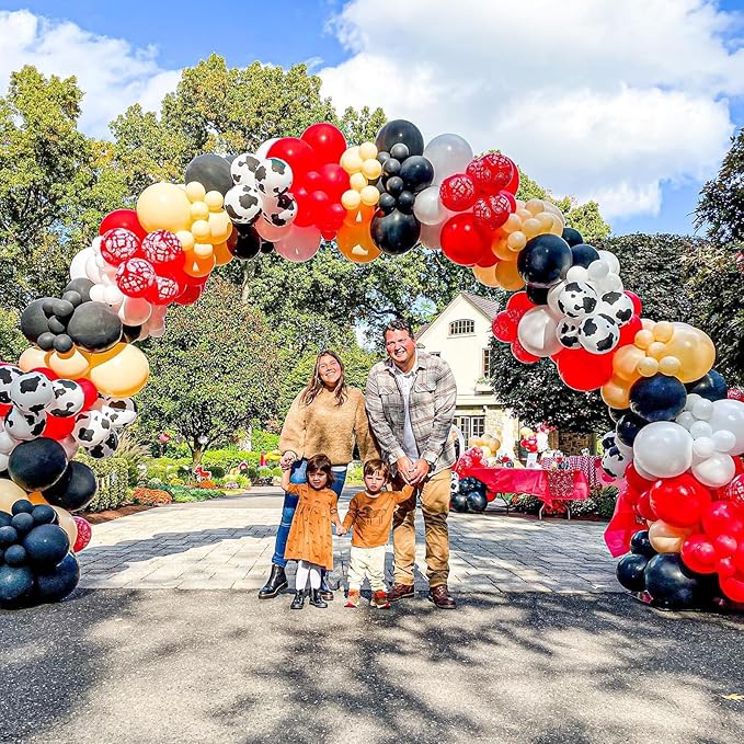 Baipian Cow Balloons, 60 Pcs Cow Print Balloons, 12 Inch Funny Farm Animal Balloons Latex Balloons Helium for Yard Farmhouse Farm Birthday Party Baby Shower Cowboy Cowgirl Party Decorations