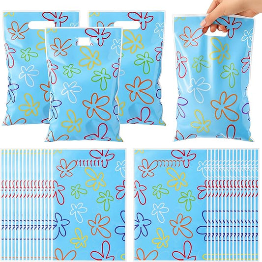 Eccliy 30 Pcs Birthday Party Favors Bags Cartoon Candy Gift Bags for Theme Party Decorations Goodie Supplies (Yellow Cartoon Theme)