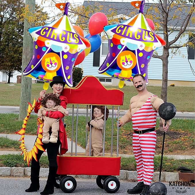 Circus Balloons for Carnival Theme Party Decorations - 30 Inch | Circus Tent Balloon for Circus Theme Party Supplies | Circus Canopy Balloons for Circus Theme Party Decorations | Carnival Balloons