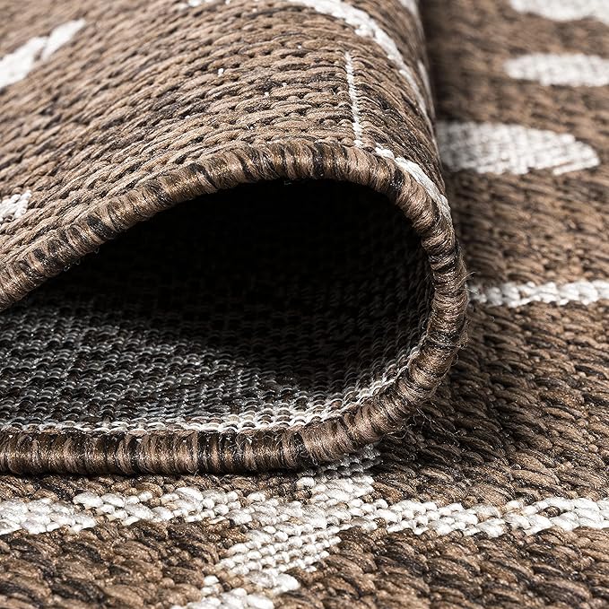JONATHAN Y Tribal Bohemian Indoor Outdoor Area Rug 3X5 Brown/Beige, Nokat for Backyard, Patio, Porch, Easy-Cleaning, High Traffic, Pet-Friendly, Non-Shedding (SMB131B-3)