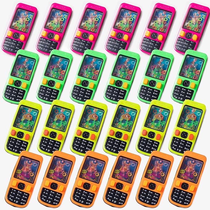 Handheld Water Game-10 Pcs Water Ring Game for Kids Handheld-Treasure Box Prizes-Party Favors Goodie Bags Stuffers-Birthday Class Favor-School Classroom Reward Prizes Bulk-4.2"