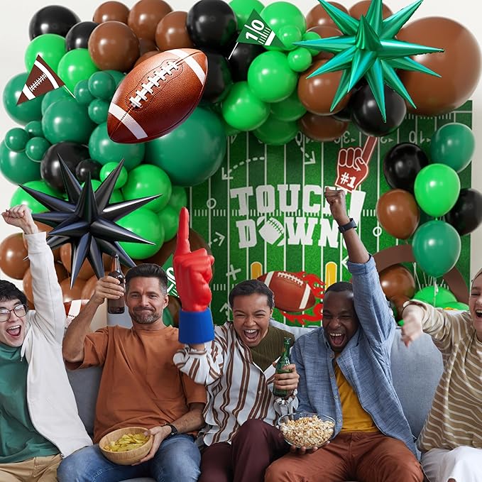 100pcs Hawaii Balloons Garland Arch Kit with Balloons for Birthday Decorations,Party Supplies for boys Girls (Football)