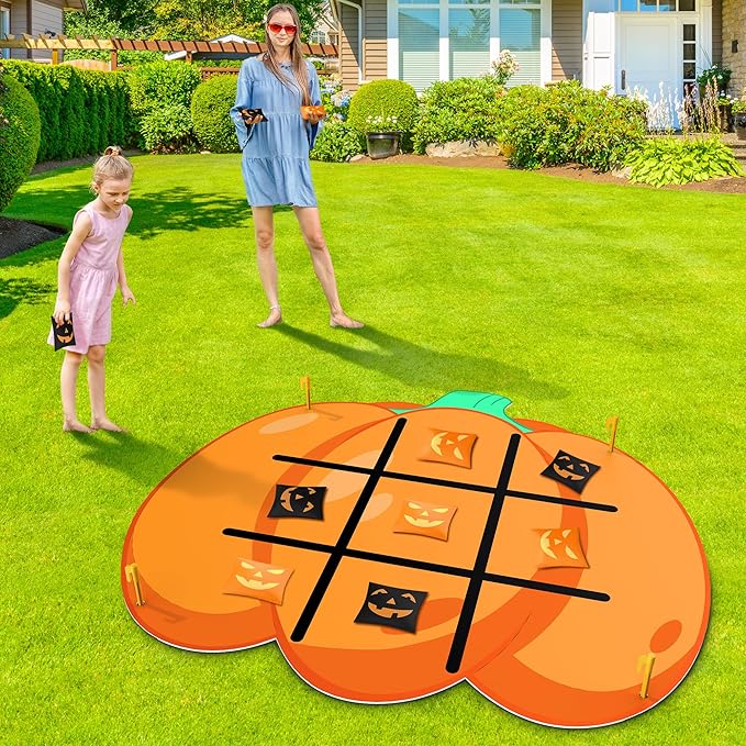 Independence Day Party Favors Tic Tac Toe Bean Bag Game,250th Anniversary Bean Bag Toss Across for Indoor Outdoor Yard Background Lawn Adults Family Night Activities 10 Bean Bags