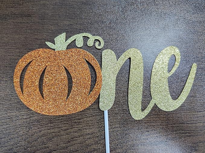 Pumpkin One Cake Topper Little Pumpkin 1st Birthday Cake Topper for Pumpkin 1st Birthday Cake Decorations